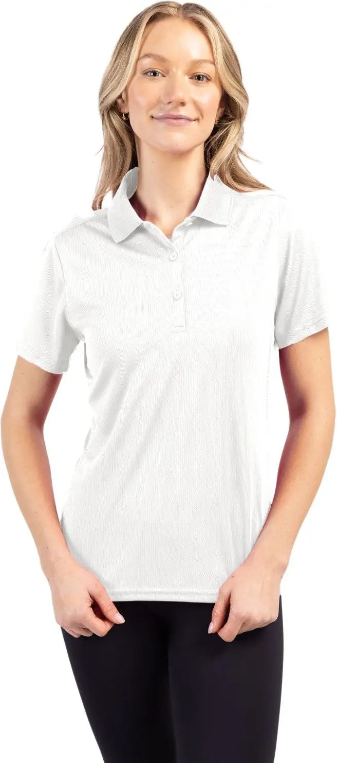 Clique Lqk00021 Ice Pique Womens Tech Polo - White - Ladies Xs