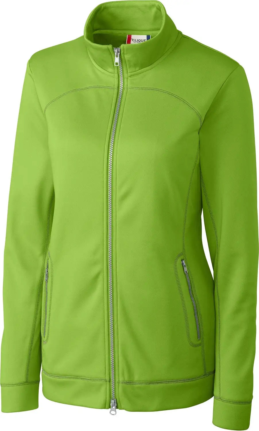 Clique Lqk00030 Helsa Performance Womens Full Zip Knit Jacket - Light Green - Ladies Xs