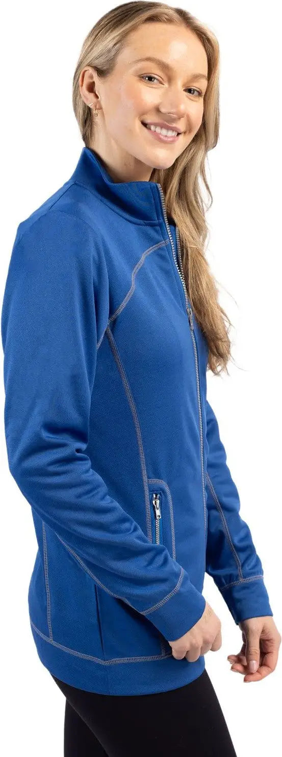 Clique Lqk00030 Helsa Performance Womens Full Zip Knit Jacket - Royal Blue