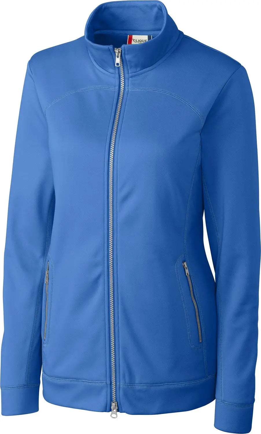 Clique Lqk00030 Helsa Performance Womens Full Zip Knit Jacket - Sea Blue - Ladies Xs