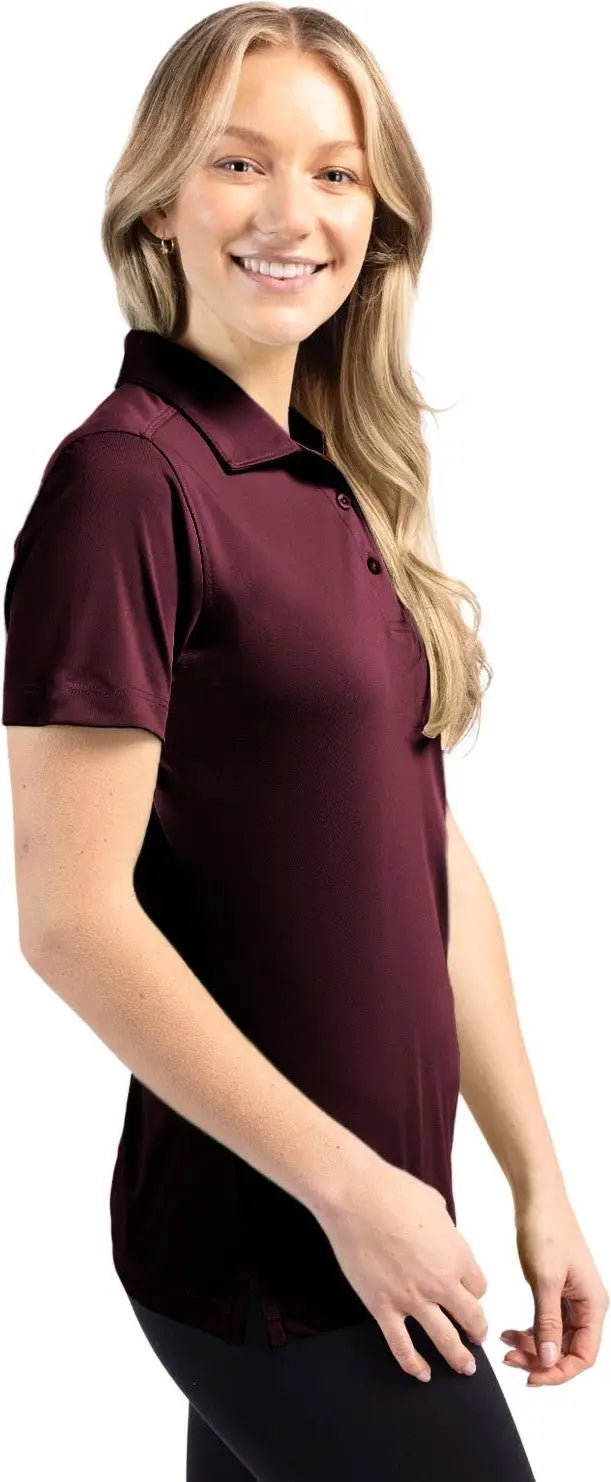 Clique Lqk00036 Parma Tech Jersey Womens Polo - Bordeaux