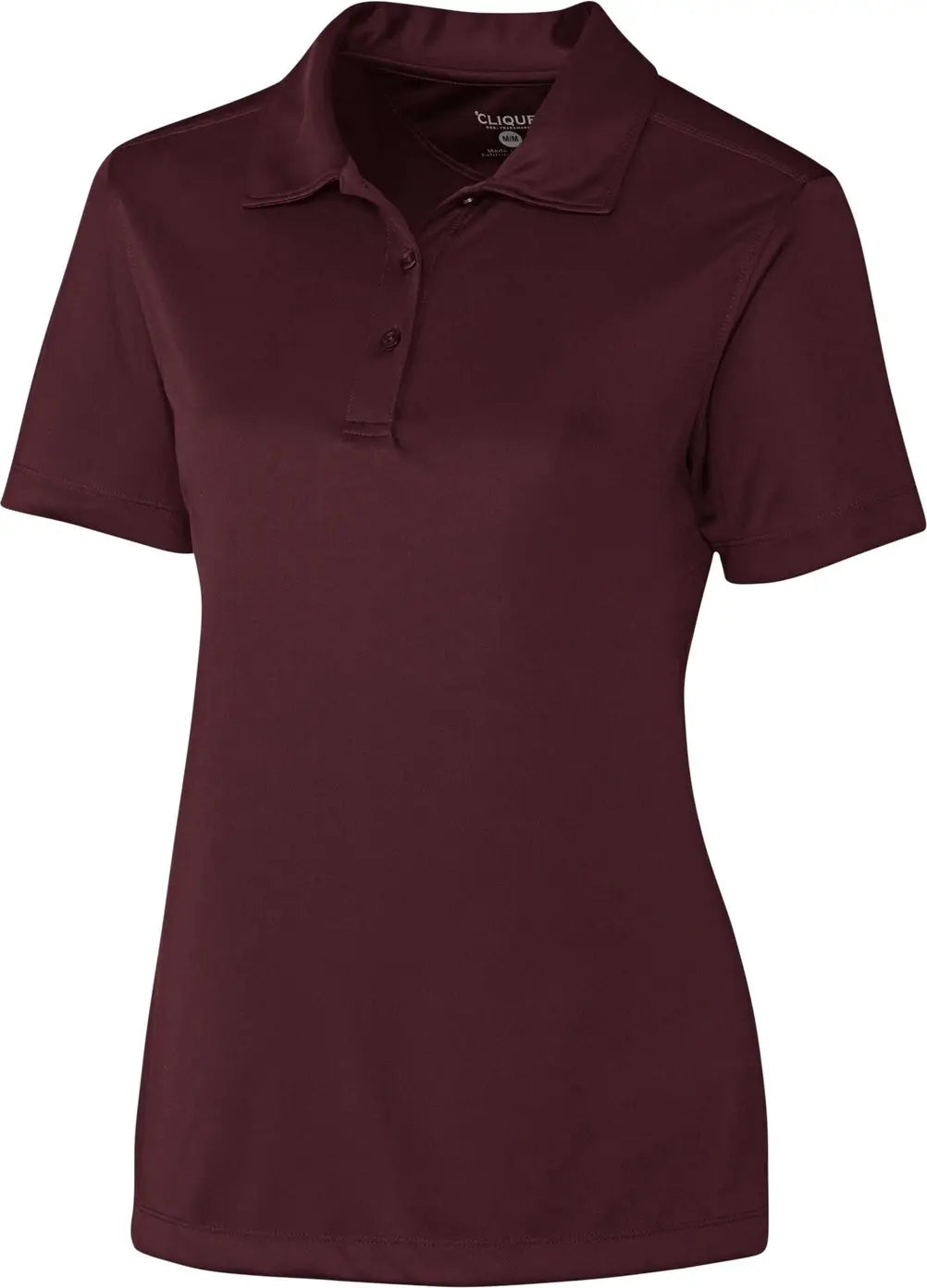 Clique Lqk00036 Parma Tech Jersey Womens Polo - Bordeaux