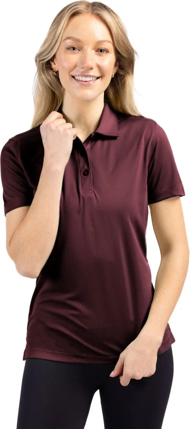 Clique Lqk00036 Parma Tech Jersey Womens Polo - Bordeaux - Ladies Xs