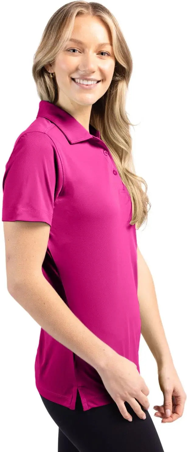Clique Lqk00036 Parma Tech Jersey Womens Polo - Ribbon Pink