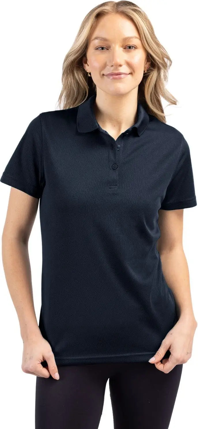 Clique Lqk00063 Spin Eco Performance Pique Womens Polo - Dark Navy