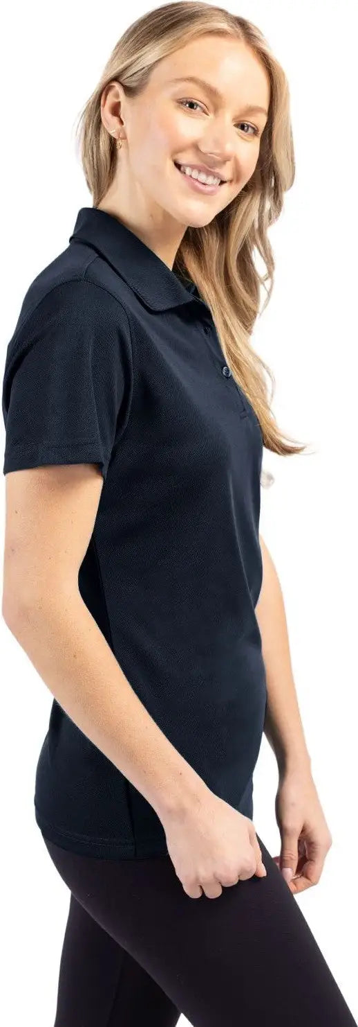 Clique Lqk00063 Spin Eco Performance Pique Womens Polo - Dark Navy