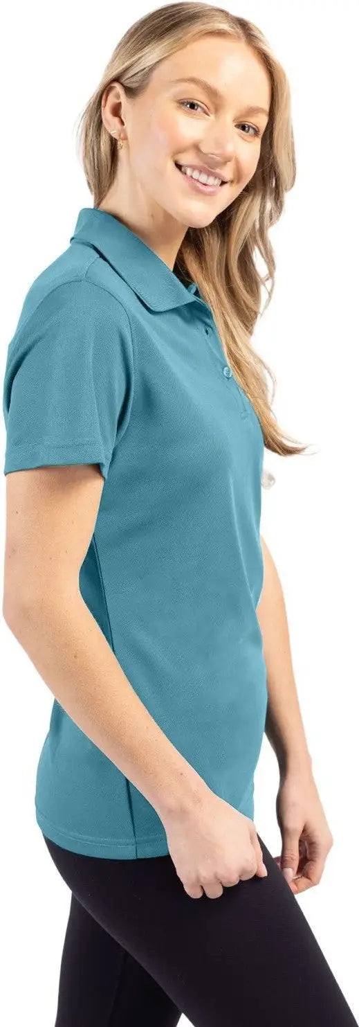 Clique Lqk00063 Spin Eco Performance Pique Womens Polo - Dusty Blue