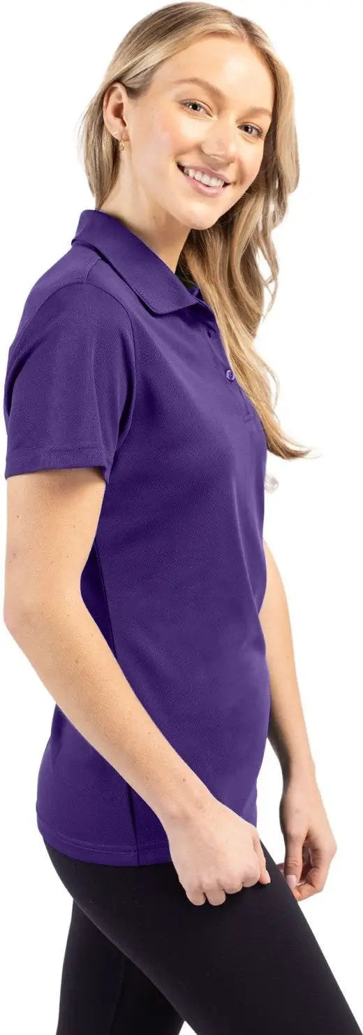 Clique Lqk00063 Spin Eco Performance Pique Womens Polo - Royal Purple
