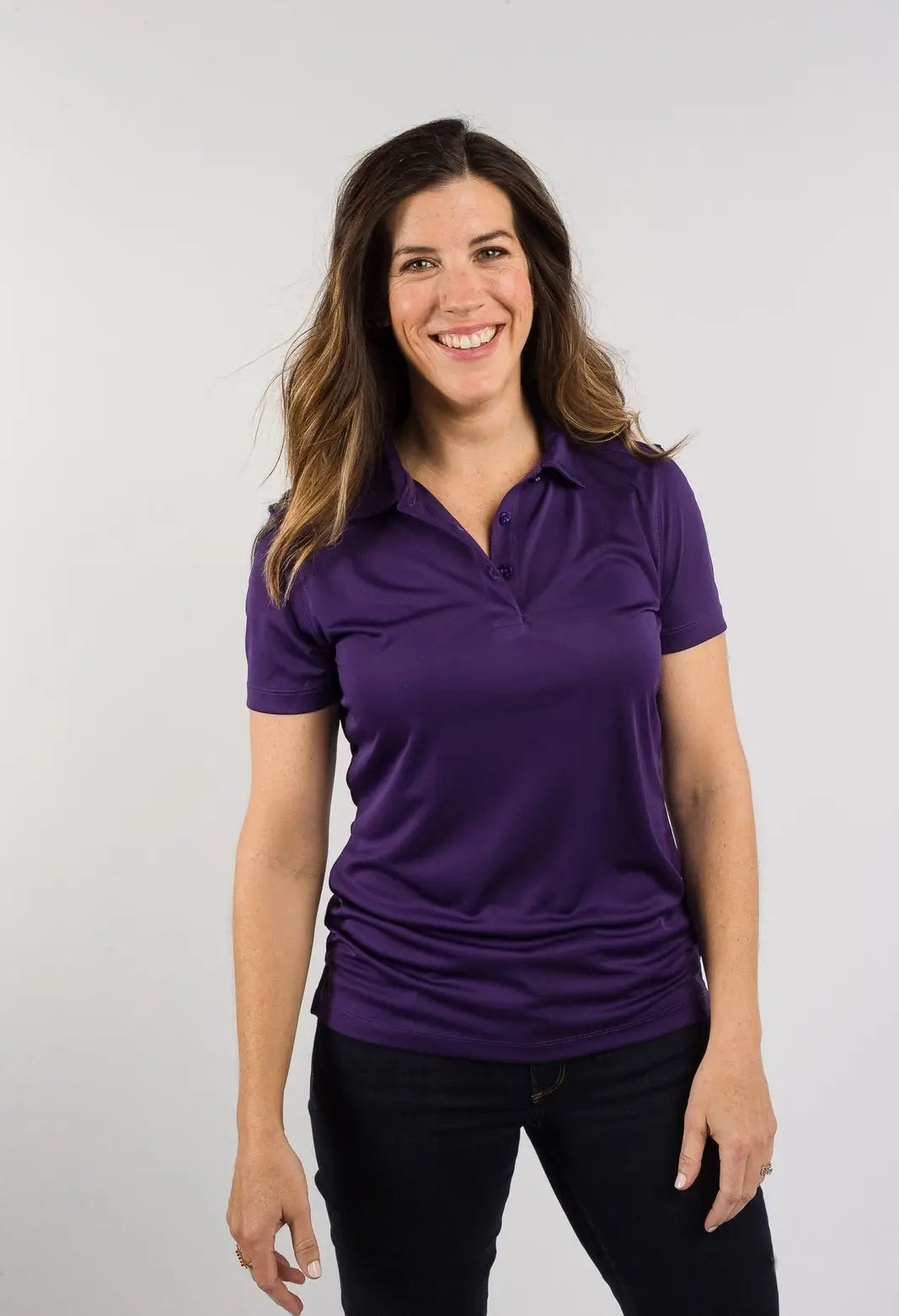 Clique Lqk00063 Spin Eco Performance Pique Womens Polo - Royal Purple