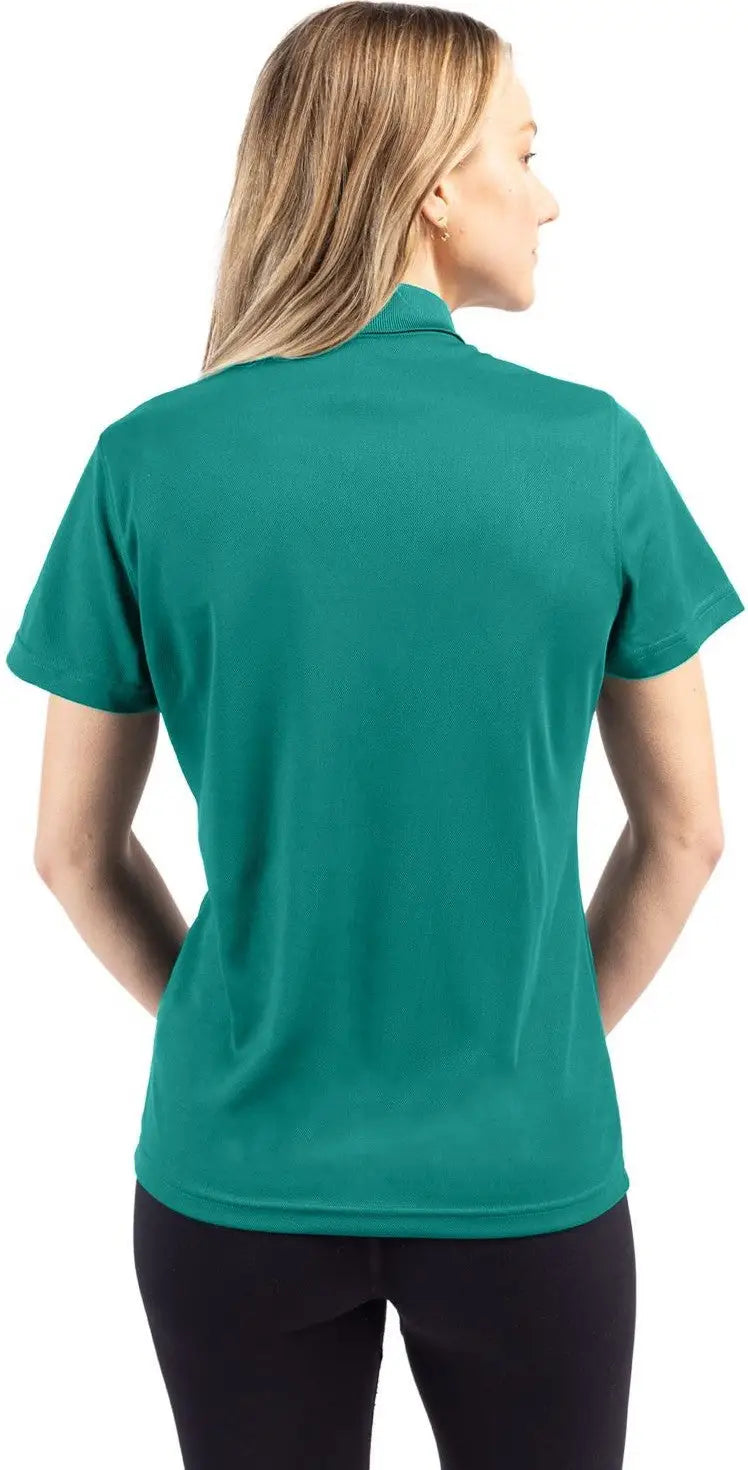 Clique Lqk00063 Spin Eco Performance Pique Womens Polo - Teal Green