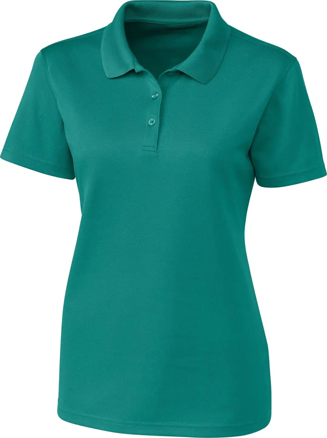 Clique Lqk00063 Spin Eco Performance Pique Womens Polo - Teal Green