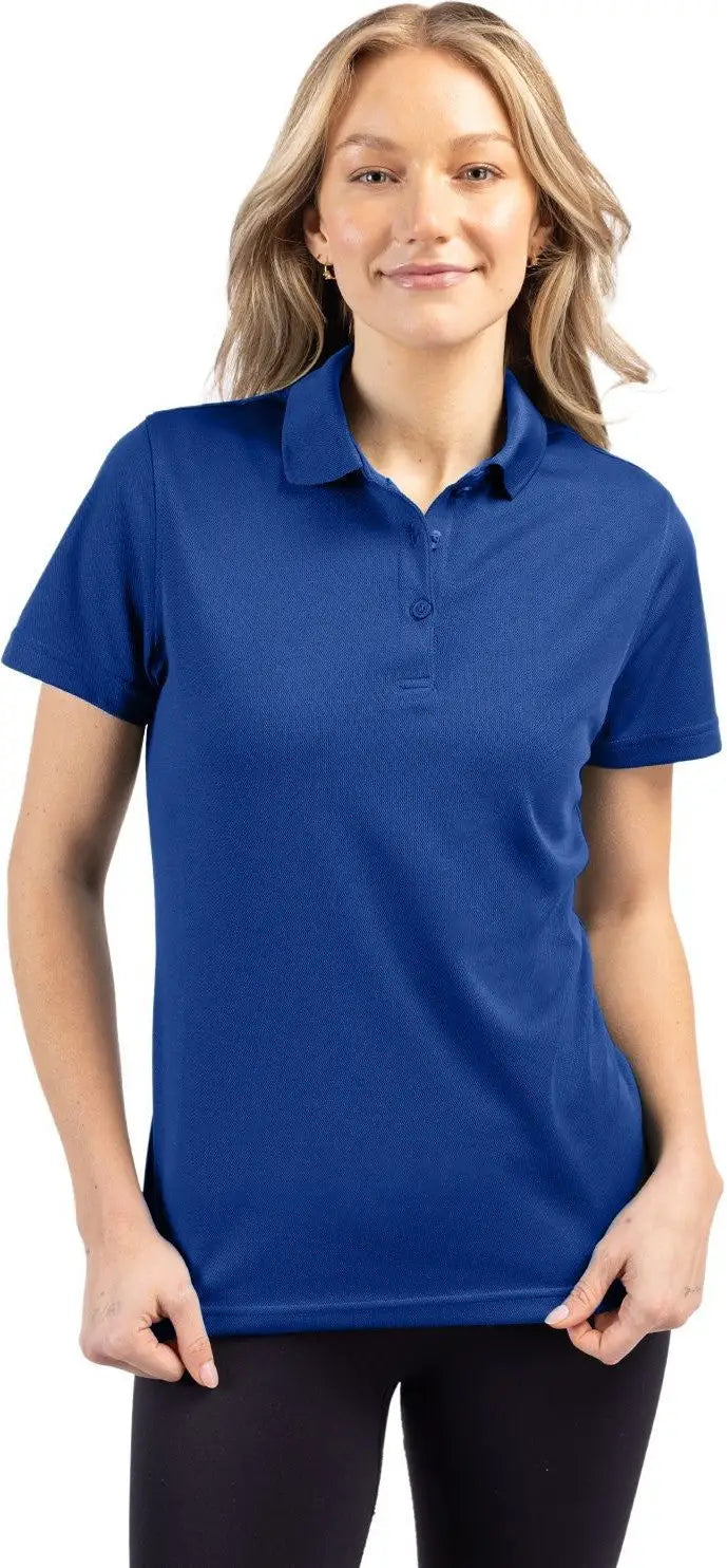 Clique Lqk00063 Spin Eco Performance Pique Womens Polo - Tour Blue - Ladies Xs