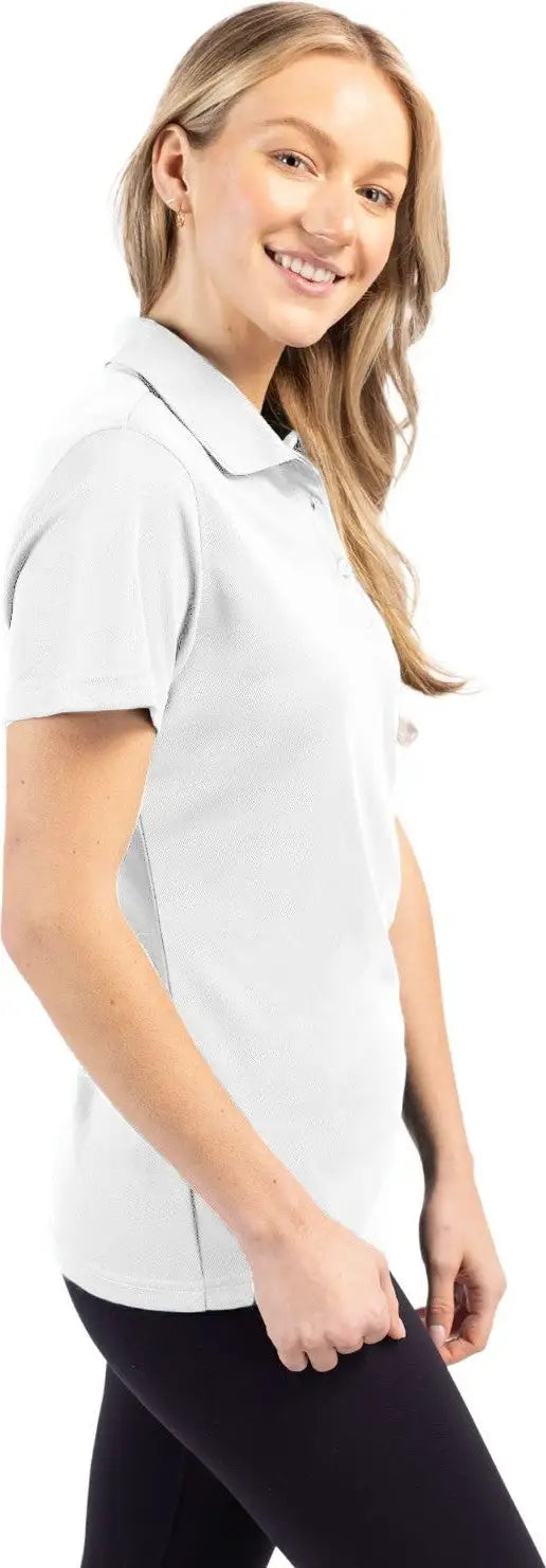 Clique Lqk00063 Spin Eco Performance Pique Womens Polo - White