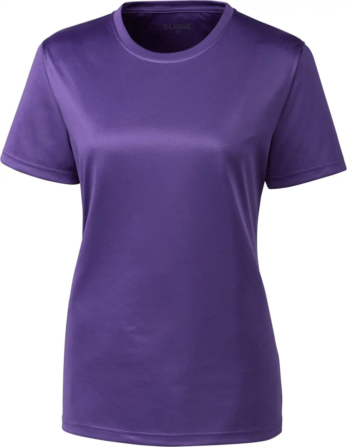 Clique Lqk00064 Spin Eco Performance Jersey Short Sleeve Womens Tee - Royal Purple - Ladies Xs