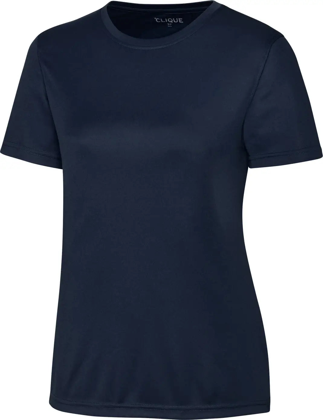 Clique Lqk00064 Spin Eco Performance Jersey Short Sleeve Womens Tee - Dark Navy - Ladies Xs