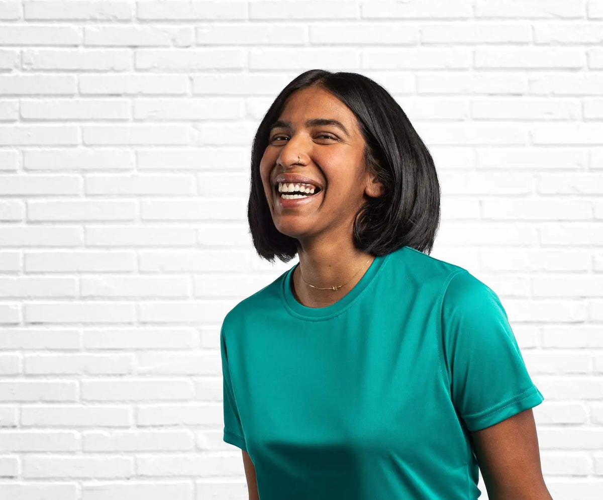 Clique Lqk00064 Spin Eco Performance Jersey Short Sleeve Womens Tee - Teal Green