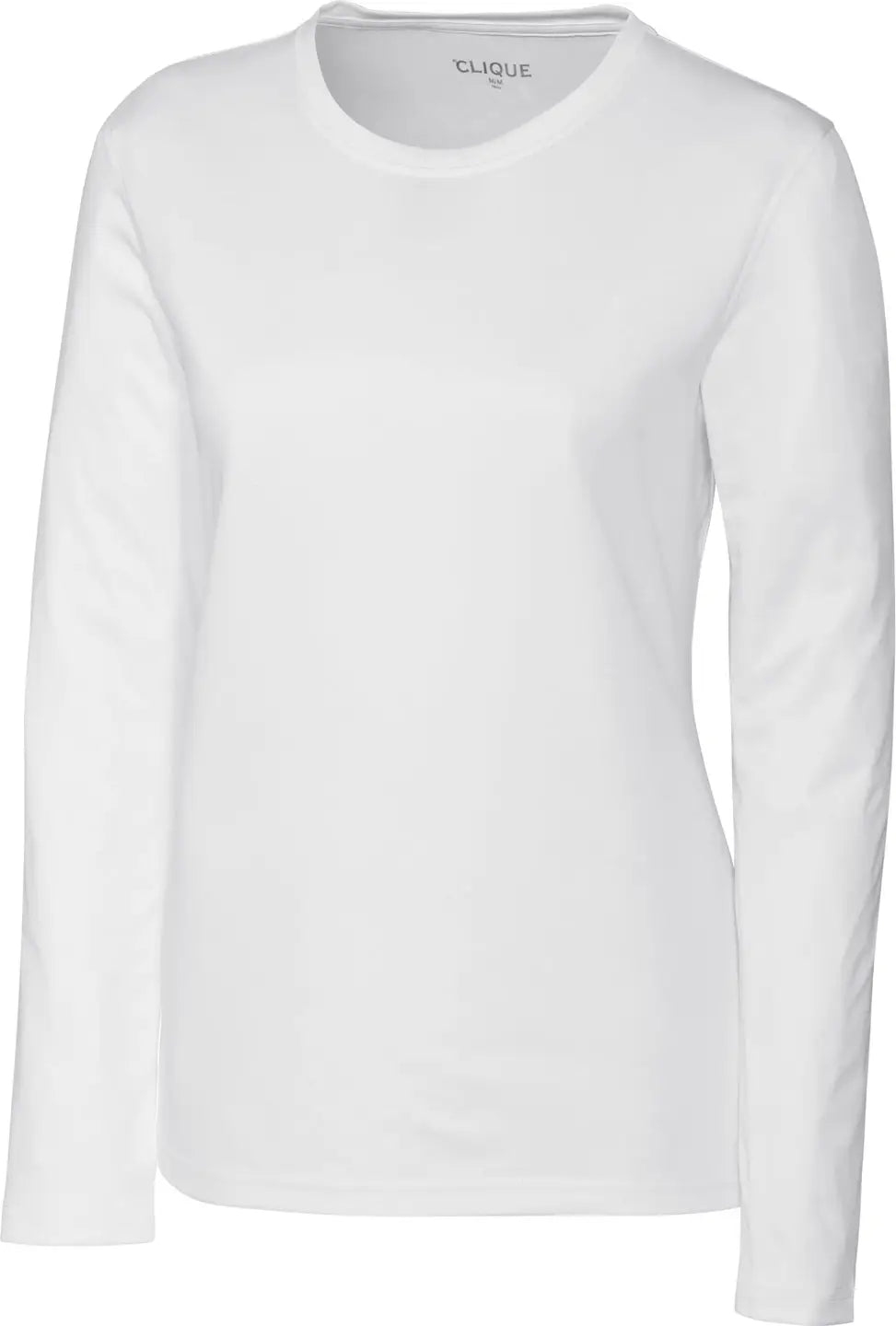 Clique Lqk00067 Spin Eco Performance Long Sleeve Womens Tee Shirt - White - Ladies Xs
