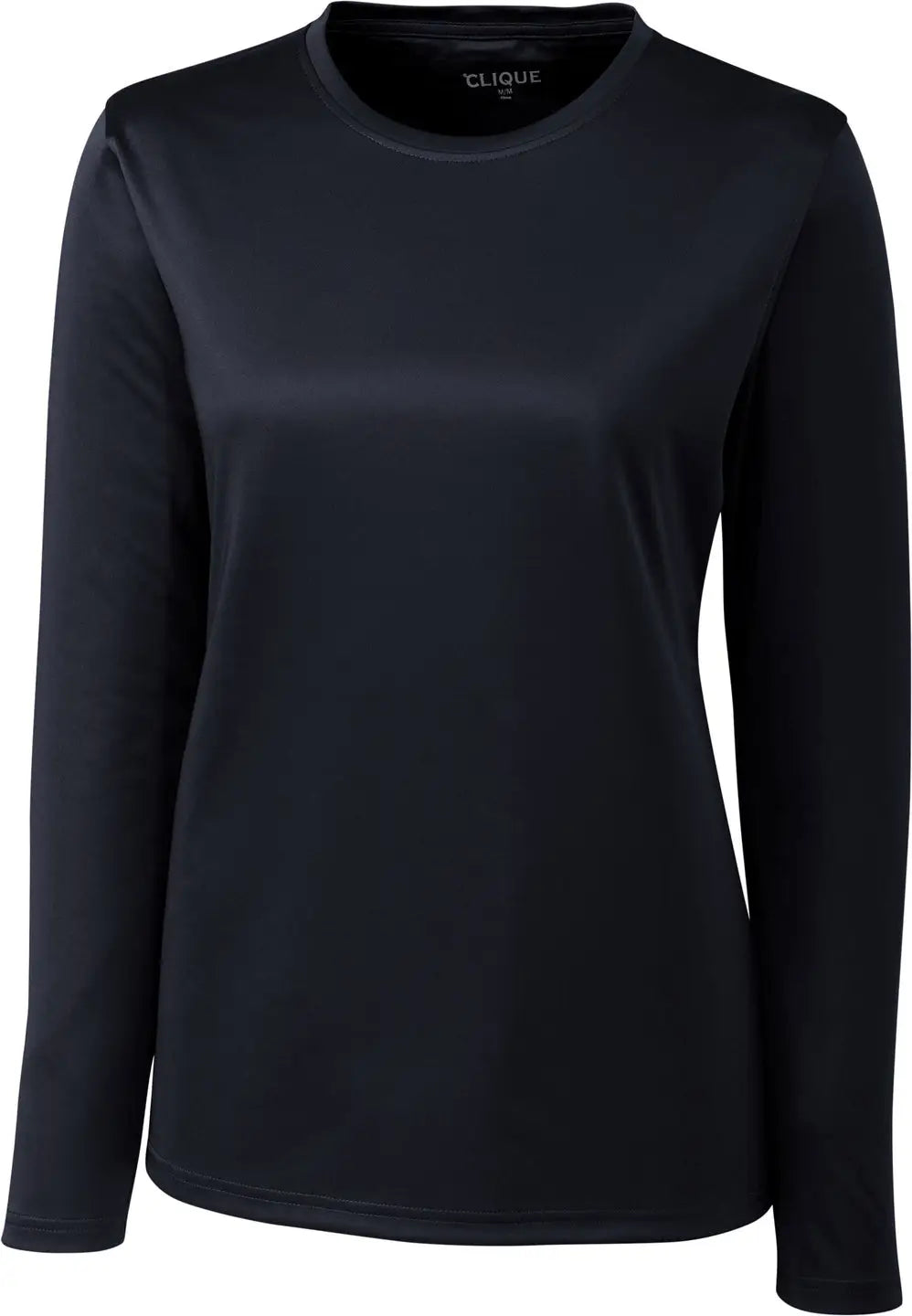 Clique Lqk00067 Spin Eco Performance Long Sleeve Womens Tee Shirt - Dark Navy - Ladies Xs