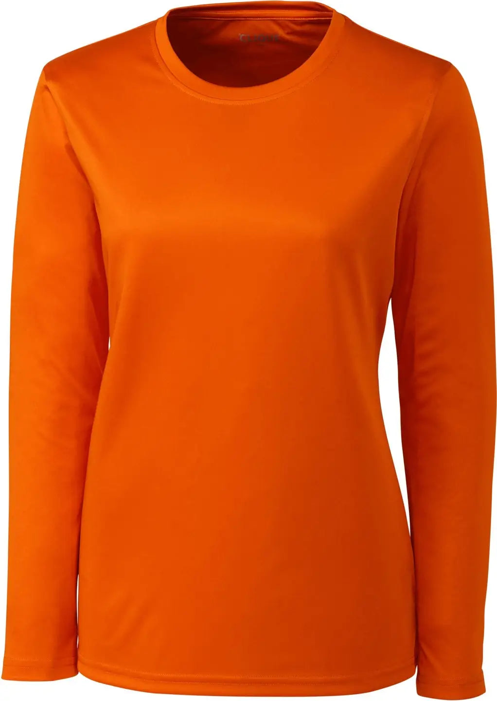 Clique Lqk00067 Spin Eco Performance Long Sleeve Womens Tee Shirt - Orange - Ladies Xs