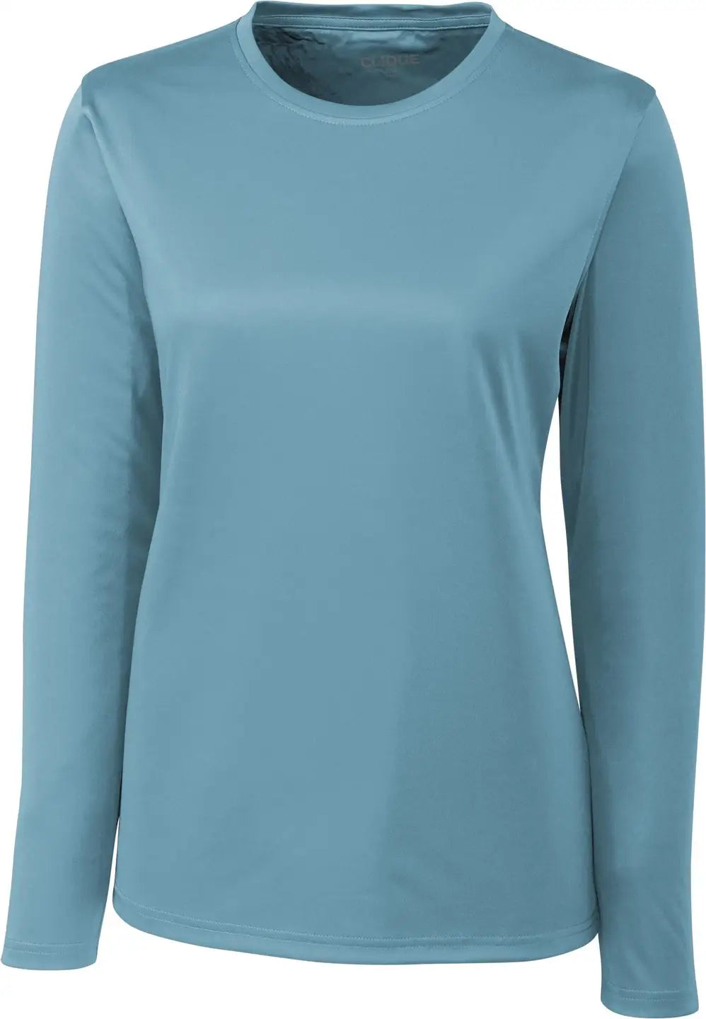 Clique Lqk00067 Spin Eco Performance Long Sleeve Womens Tee Shirt - Dusty Blue - Ladies Xs