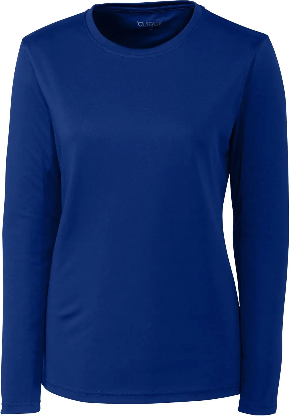 Clique Lqk00067 Spin Eco Performance Long Sleeve Womens Tee Shirt - Tour Blue - Ladies Xs