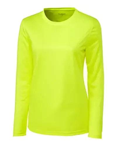 Clique Lqk00067 Spin Eco Performance Long Sleeve Womens Tee Shirt - Hi-vis Yellow