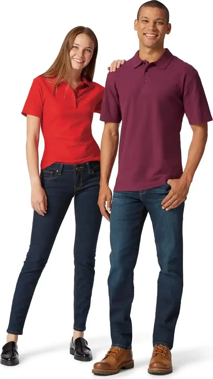 Clique Lqk00069 Addison All Cotton Pique Short Sleeve Womens Polo - Black