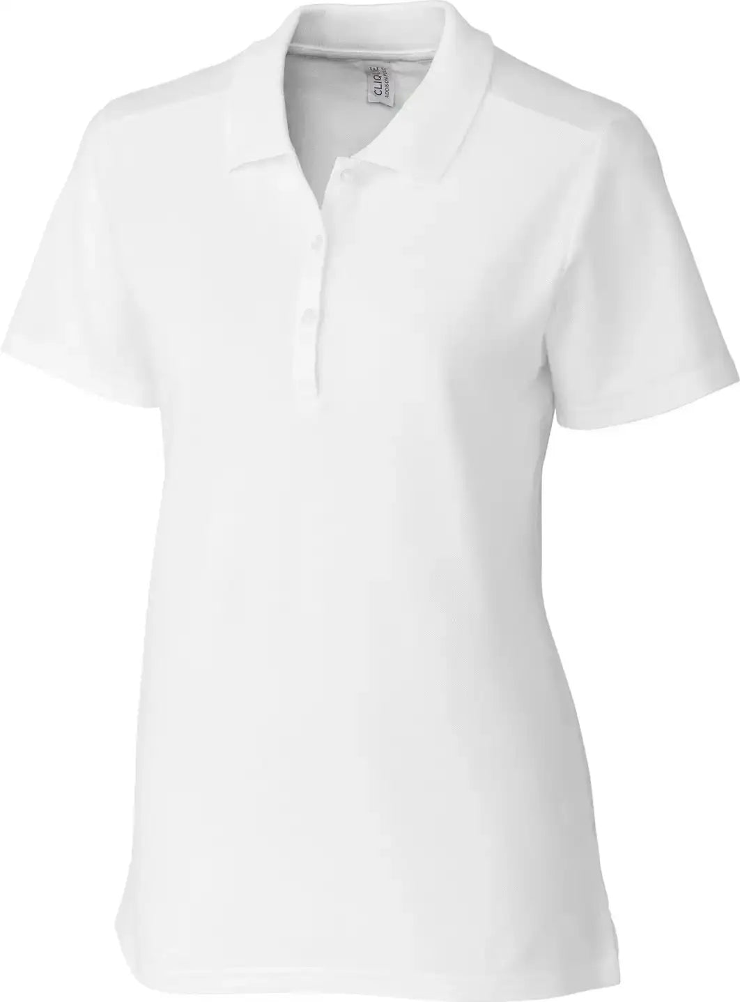 Clique Lqk00069 Addison All Cotton Pique Short Sleeve Womens Polo - White