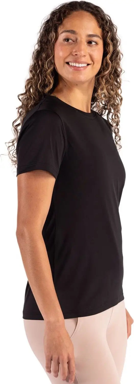 Clique Lqk00077 Charge Active Womens Short Sleeve Tee - Black