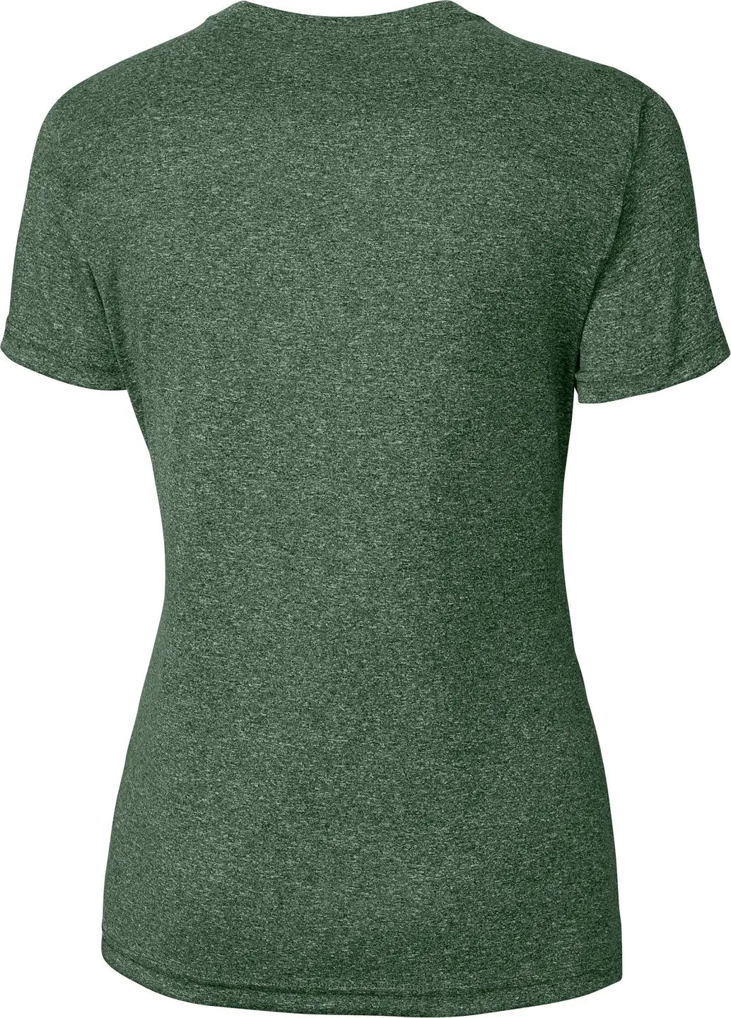 Clique Lqk00077 Charge Active Womens Short Sleeve Tee - Bottle Green Heather - Ladies Xs