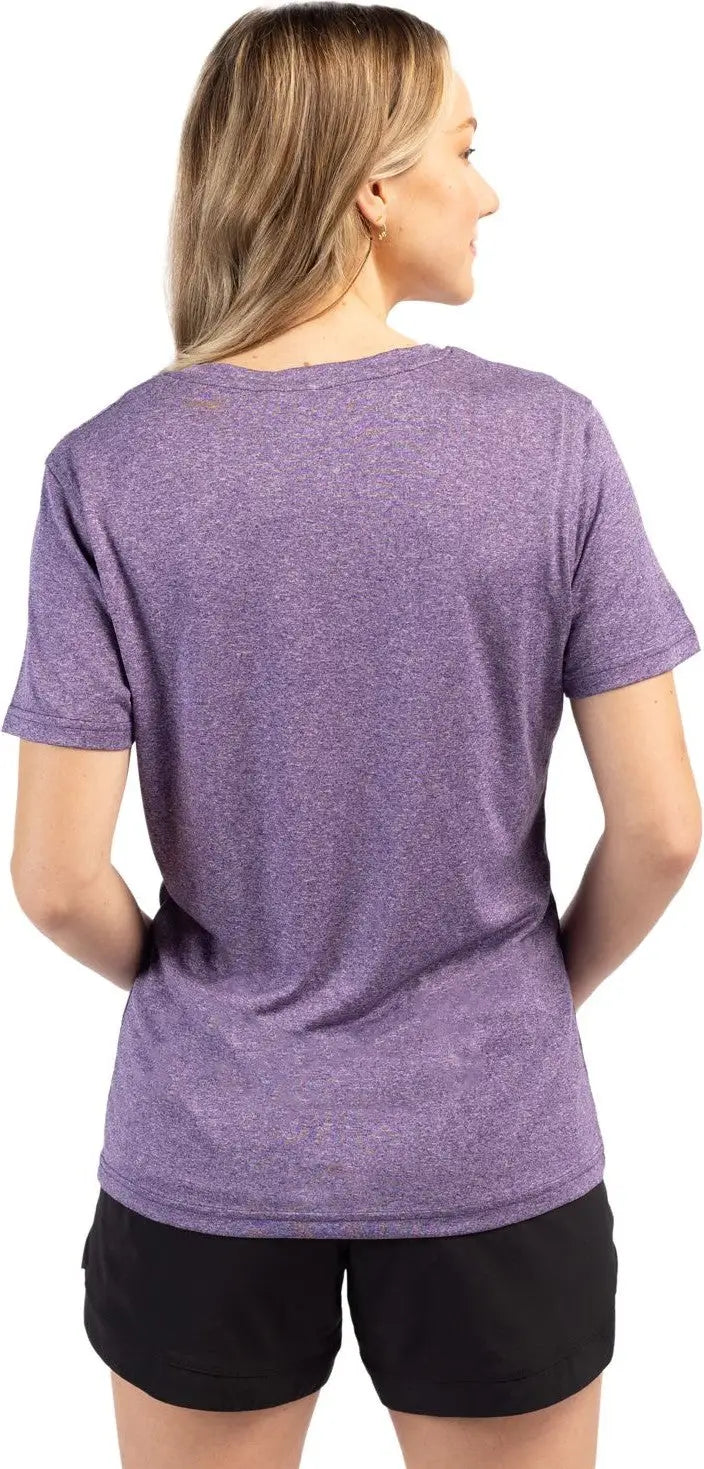 Clique Lqk00077 Charge Active Womens Short Sleeve Tee - College Purple Heather