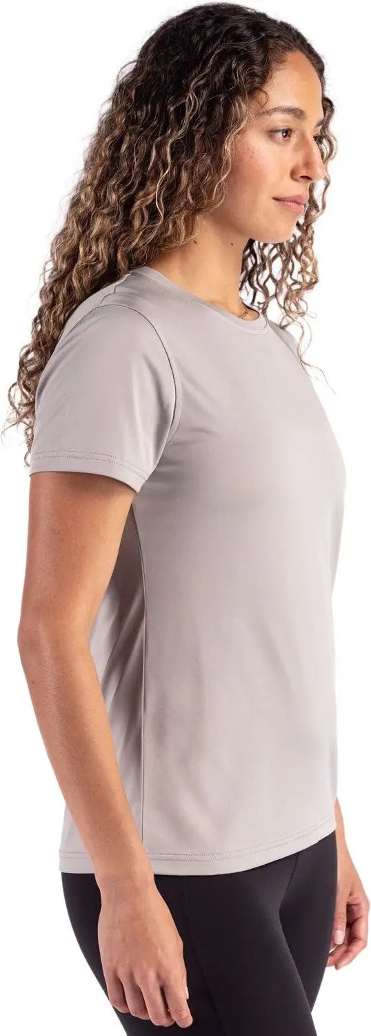 Clique Lqk00077 Charge Active Womens Short Sleeve Tee - Silver Gray
