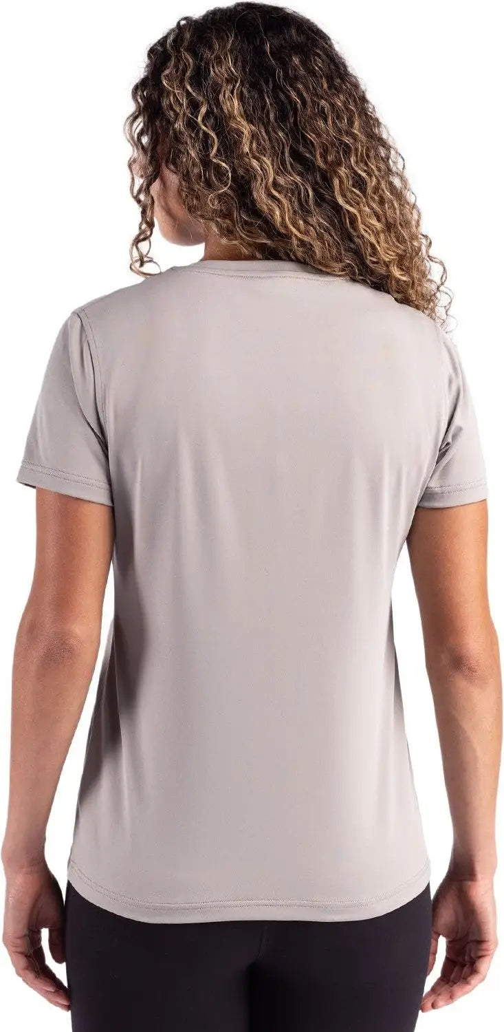 Clique Lqk00077 Charge Active Womens Short Sleeve Tee - Silver Gray