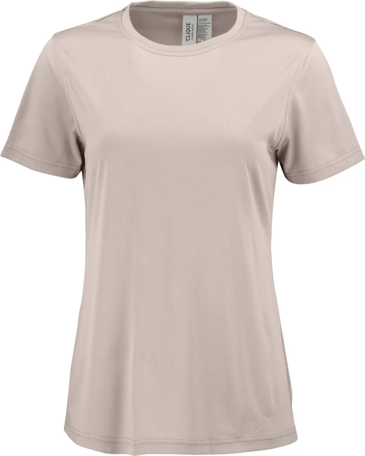 Clique Lqk00077 Charge Active Womens Short Sleeve Tee - Silver Gray