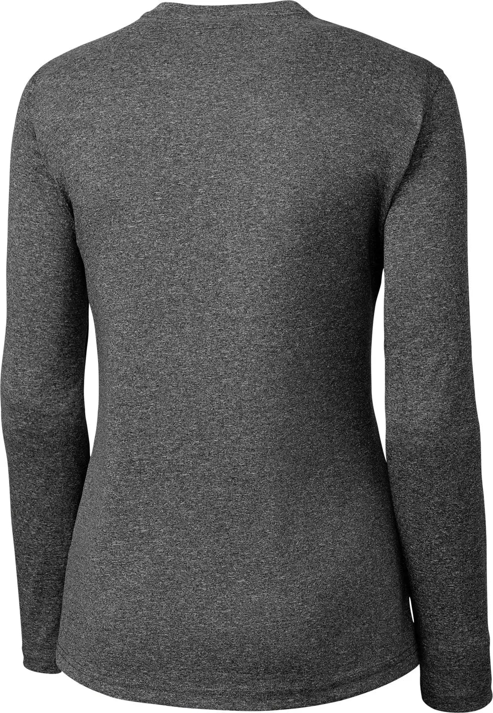 Clique Lqk00078 Charge Active Womens Long Sleeve Tee - Black Heather
