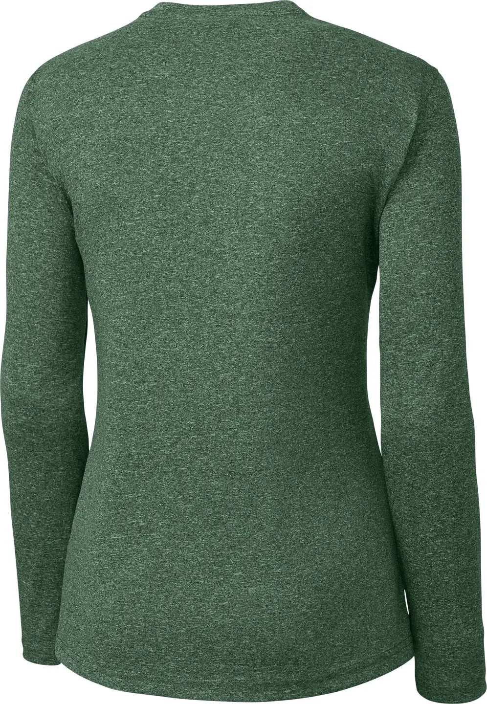 Clique Lqk00078 Charge Active Womens Long Sleeve Tee - Bottle Green Heather