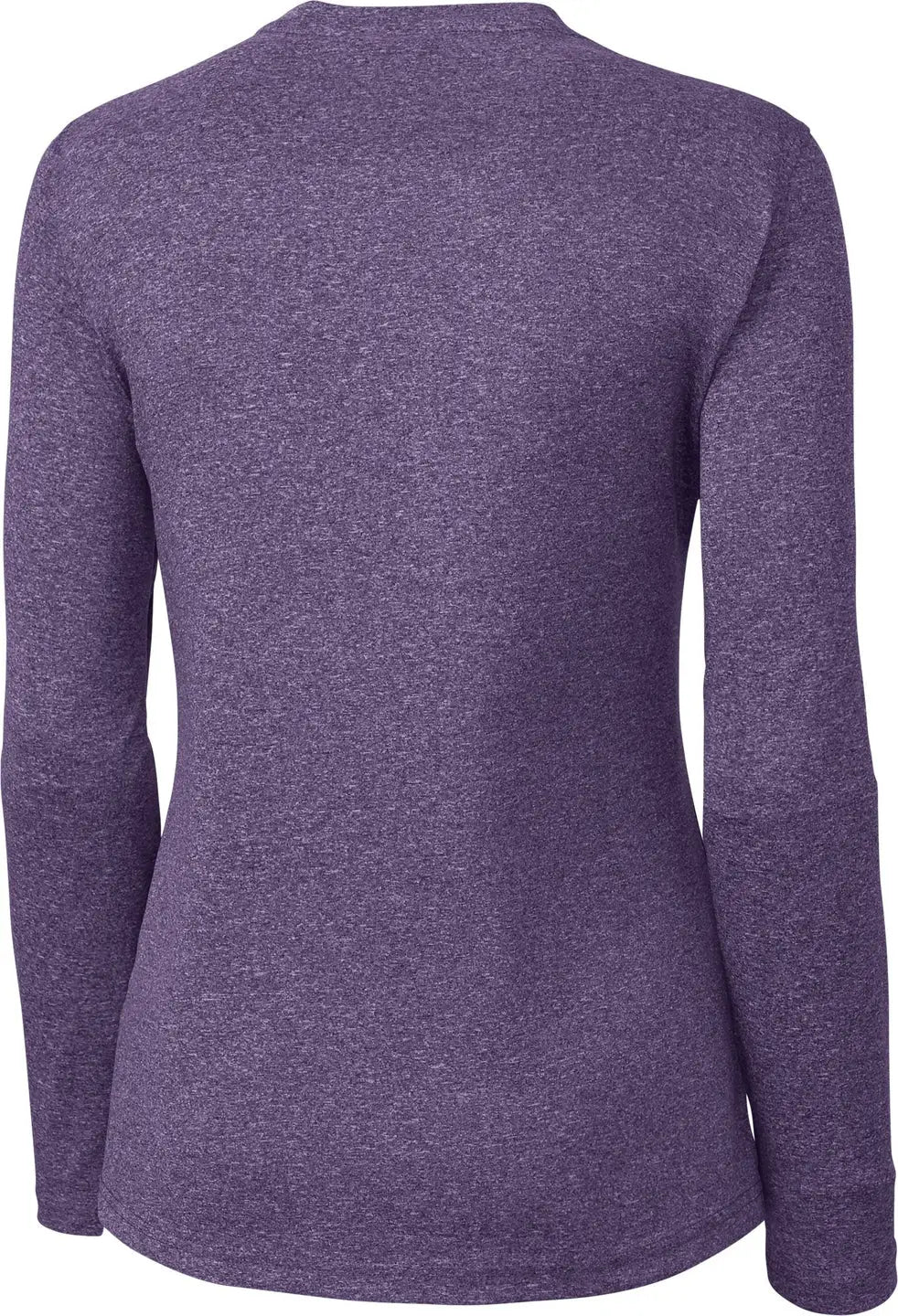 Clique Lqk00078 Charge Active Womens Long Sleeve Tee - College Purple Heather - Ladies Xs