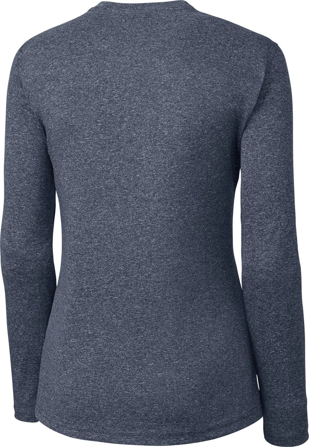 Clique Lqk00078 Charge Active Womens Long Sleeve Tee - Navy Heather
