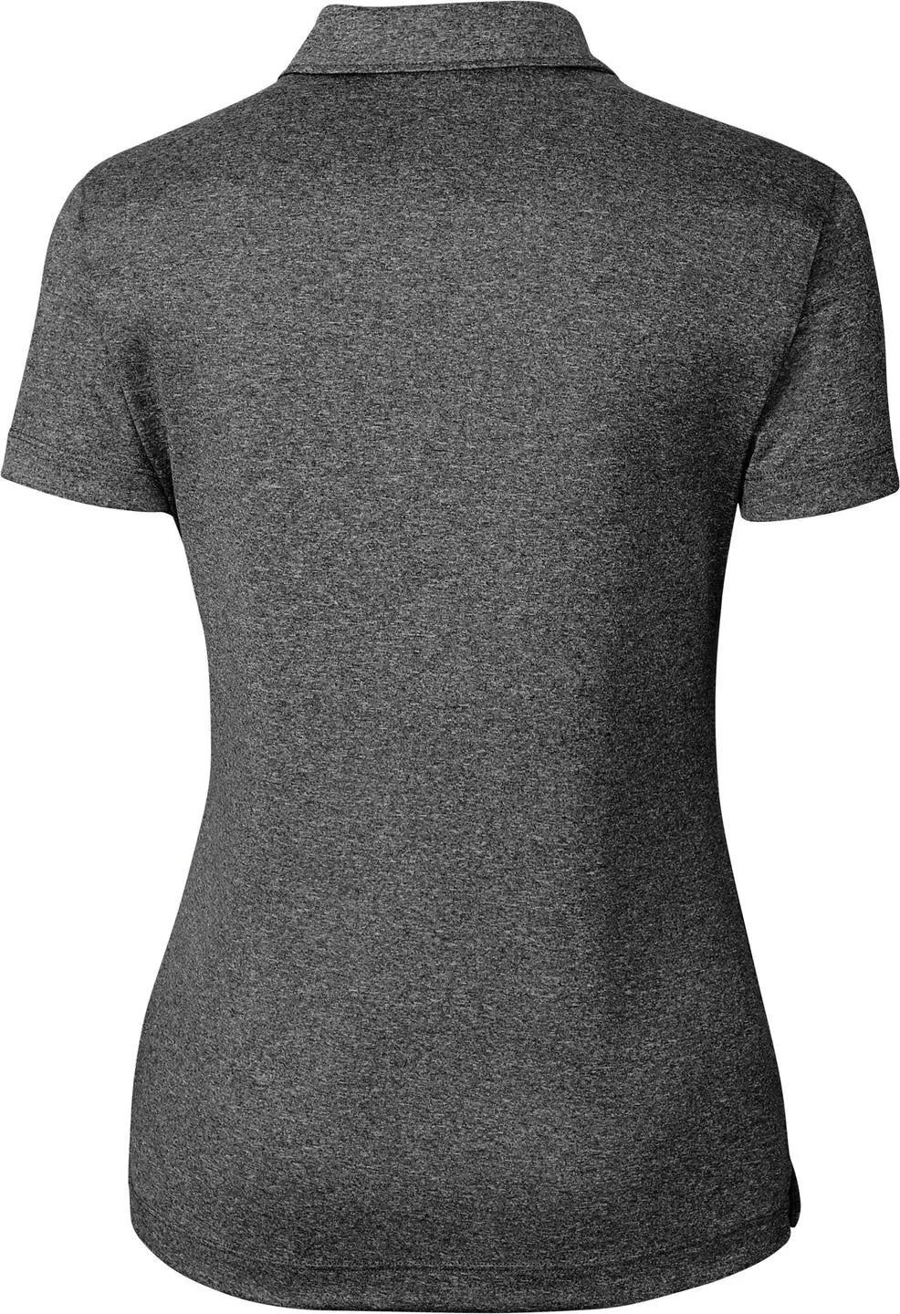 Clique Lqk00079 Charge Active Womens Short Sleeve Polo - Black Heather
