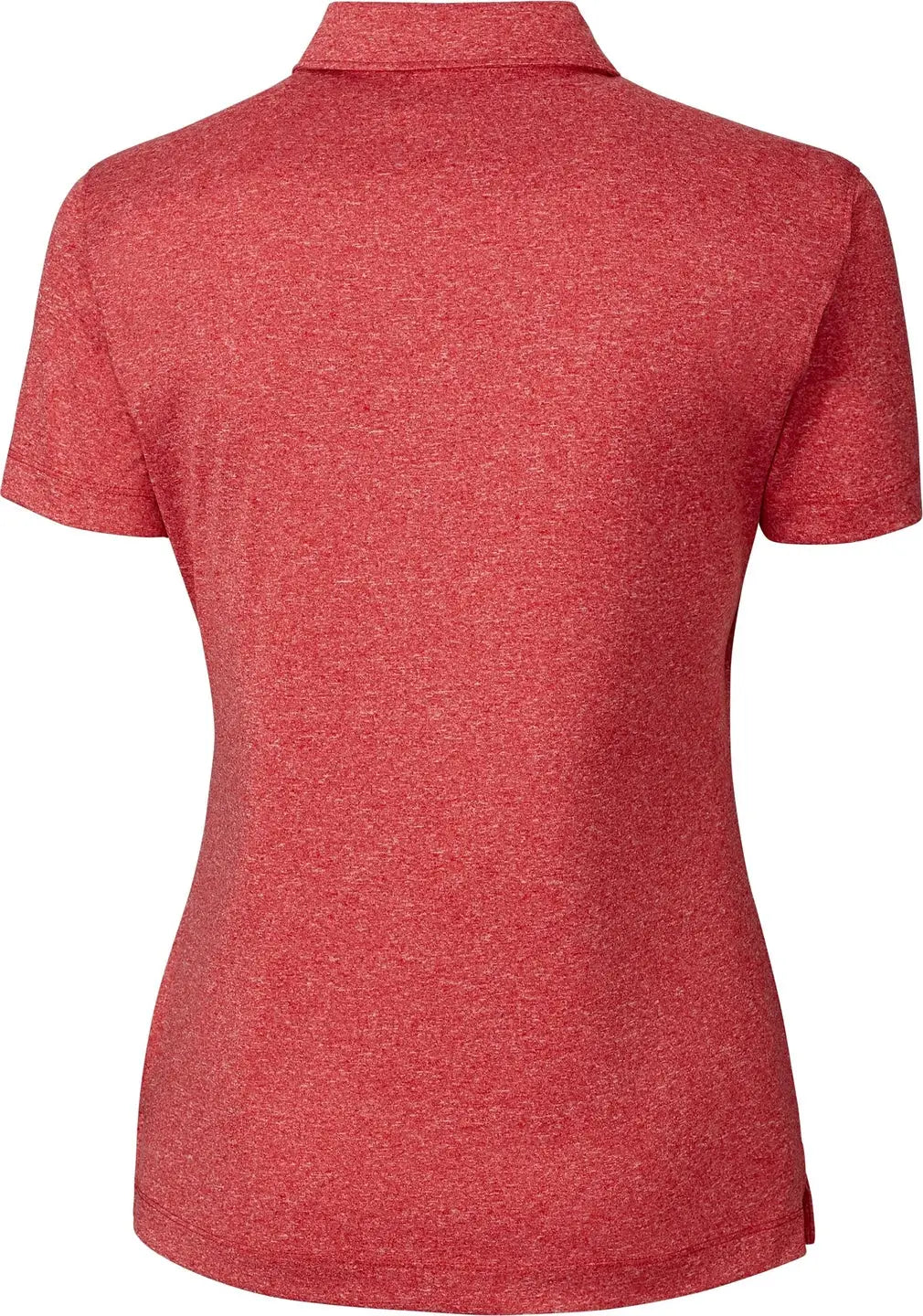 Clique Lqk00079 Charge Active Womens Short Sleeve Polo - Cardinal Red Heather