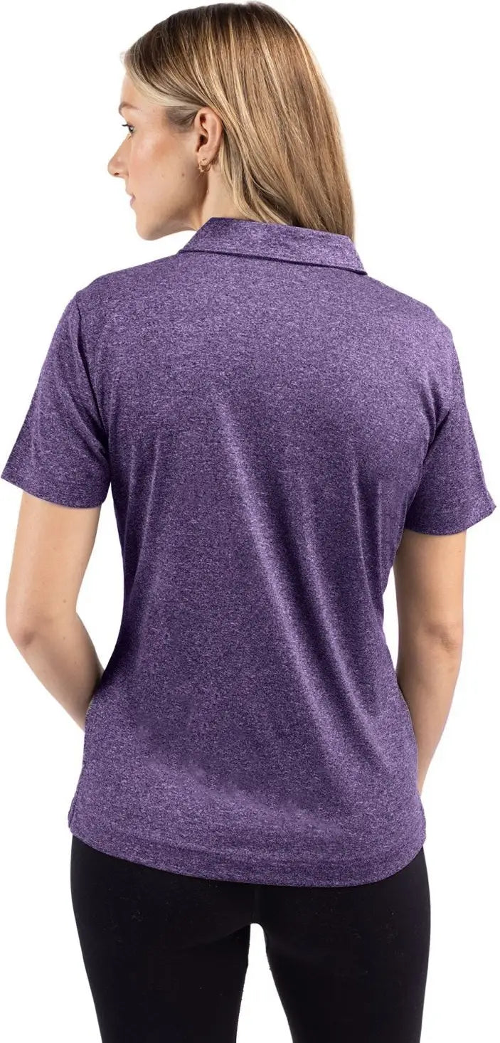 Clique Lqk00079 Charge Active Womens Short Sleeve Polo - College Purple Heather