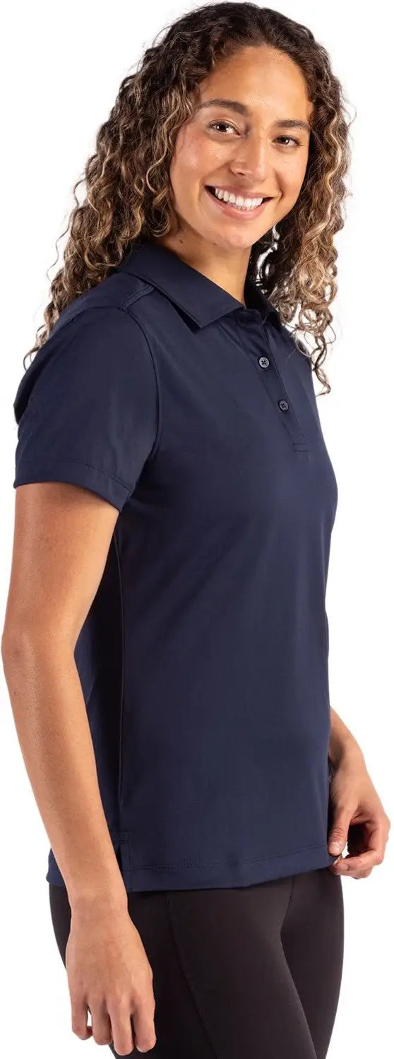 Clique Lqk00079 Charge Active Womens Short Sleeve Polo - Dark Navy