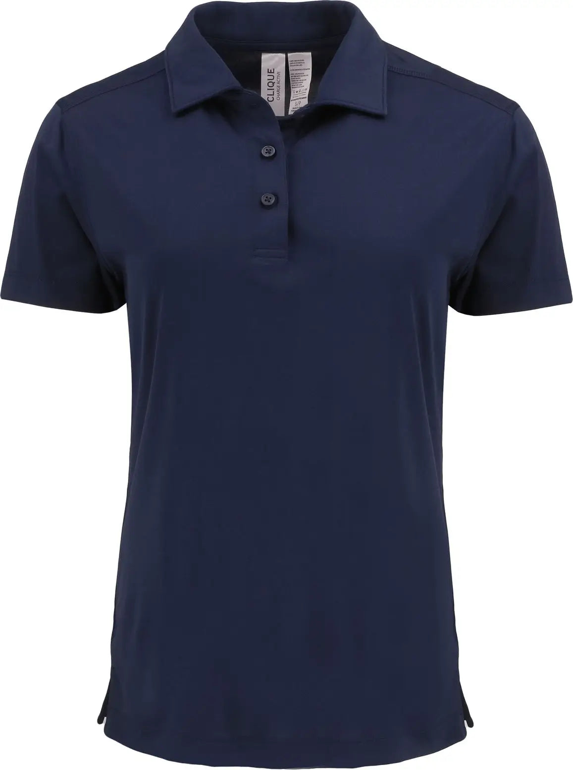 Clique Lqk00079 Charge Active Womens Short Sleeve Polo - Dark Navy