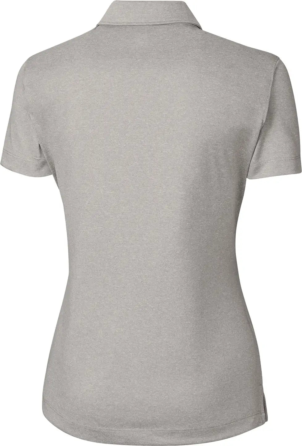 Clique Lqk00079 Charge Active Womens Short Sleeve Polo - Light Gray Heather