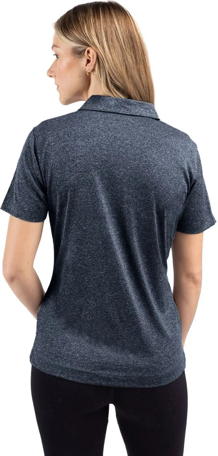 Clique Lqk00079 Charge Active Womens Short Sleeve Polo - Navy Heather