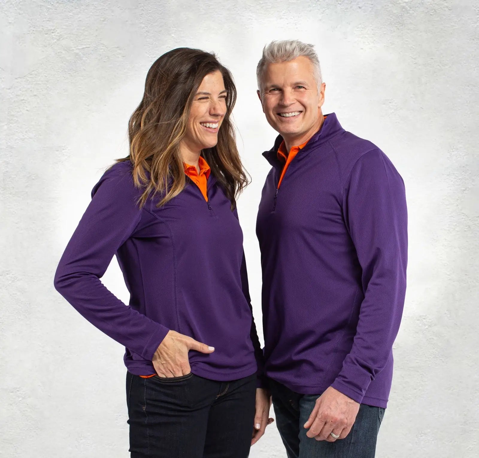 Clique Lqk00084 Ice Pique Womens Half Zip Tech Pullover - College Purple - Ladies Xs