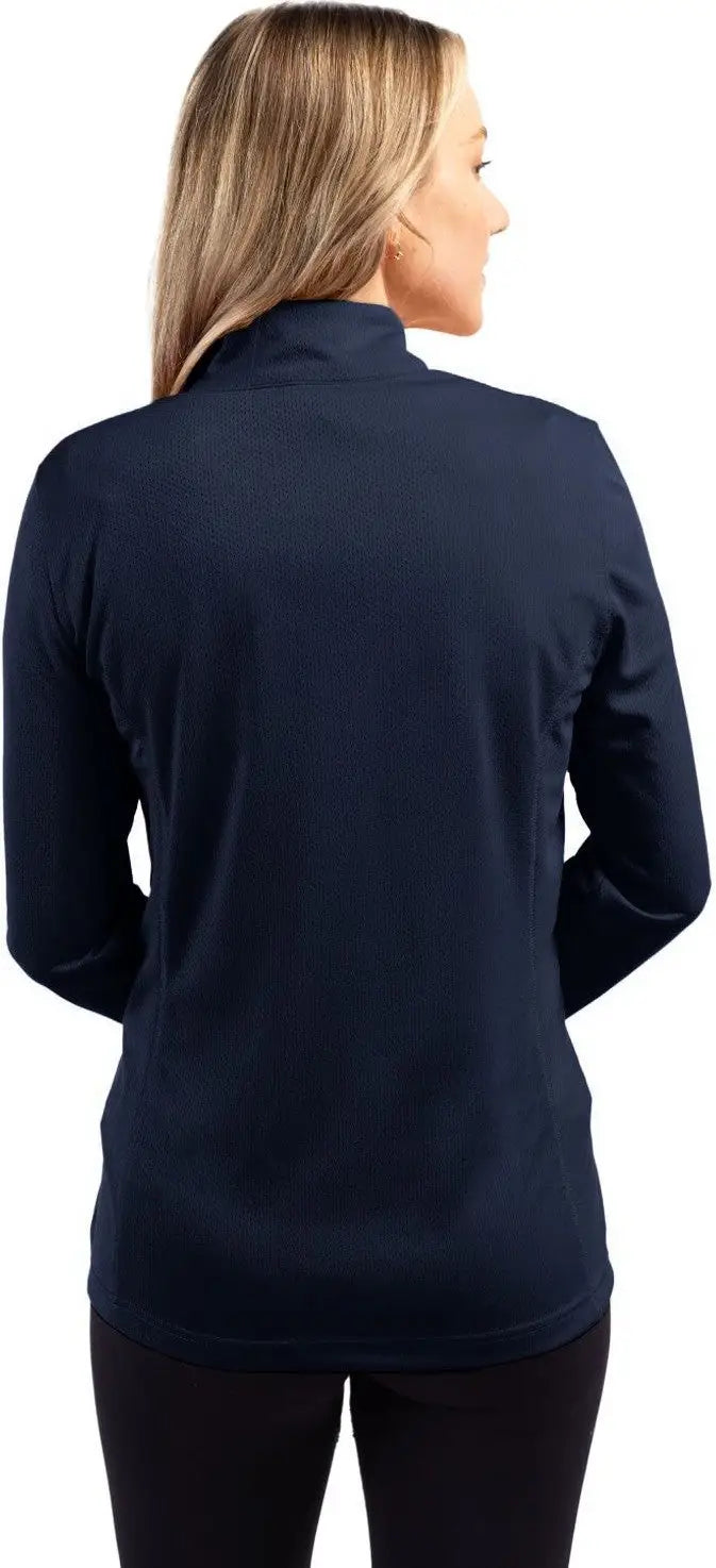 Clique Lqk00084 Ice Pique Womens Half Zip Tech Pullover - Dark Navy