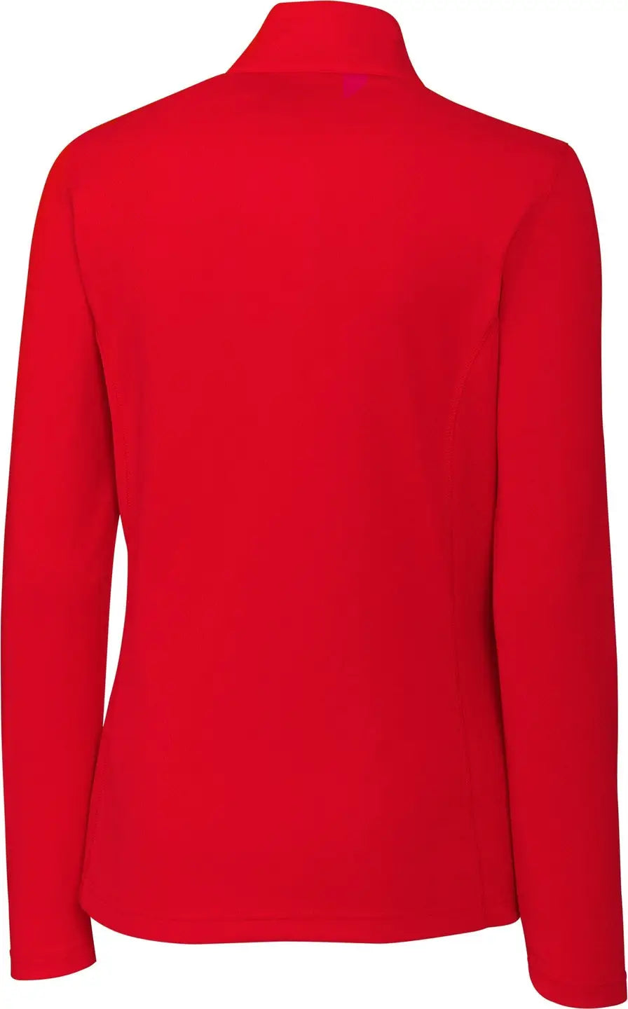 Clique Lqk00084 Ice Pique Womens Half Zip Tech Pullover - Red