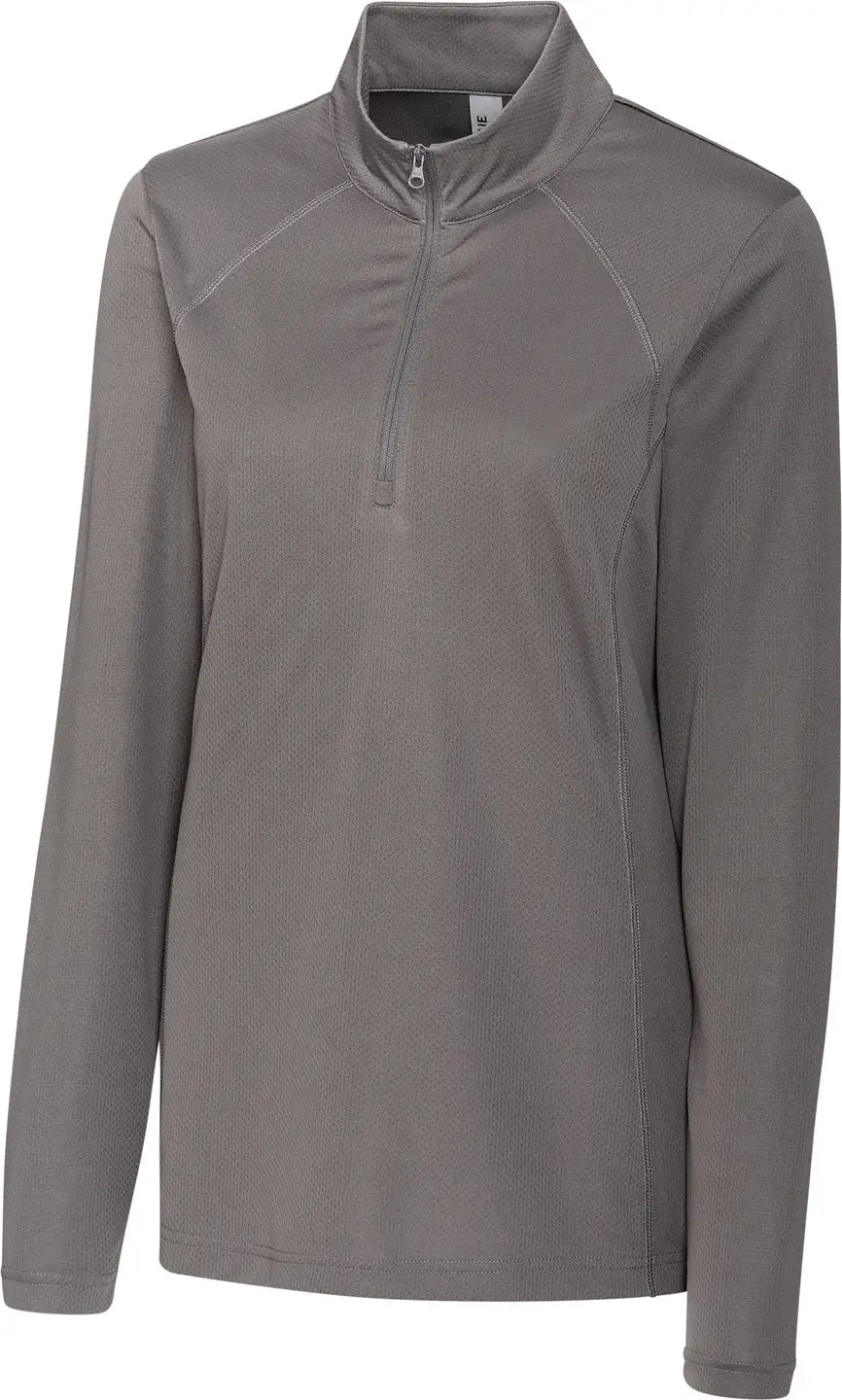 Clique Lqk00084 Ice Pique Womens Half Zip Tech Pullover - Titan