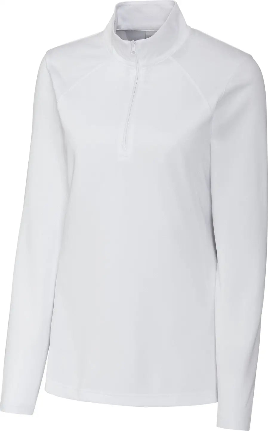 Clique Lqk00084 Ice Pique Womens Half Zip Tech Pullover - White - Ladies Xs